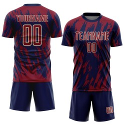 Creme Jersey Crimson Navy-City Uniform Fußball Custom Sublimation Creme Jersey Crimson Navy-City Uniform Fußball Custom Sublimation