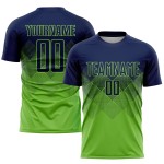 Fußball Custom Neon Jersey Grün Navy Sublimation Uniform