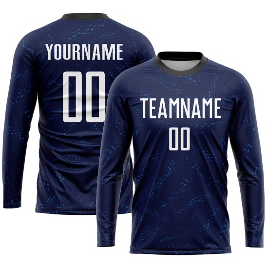 Weiß-Schwarz Lila Jersey Sublimation Fußball Dark Uniform Custom