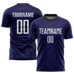 Weiß-Schwarz Lila Jersey Sublimation Fußball Dark Uniform Custom