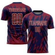 Creme Jersey Crimson Navy-City Uniform Fußball Custom Sublimation