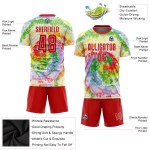 Jersey Uniform Custom Krawatte Fußball Rot-Weiß Dye Sublimation